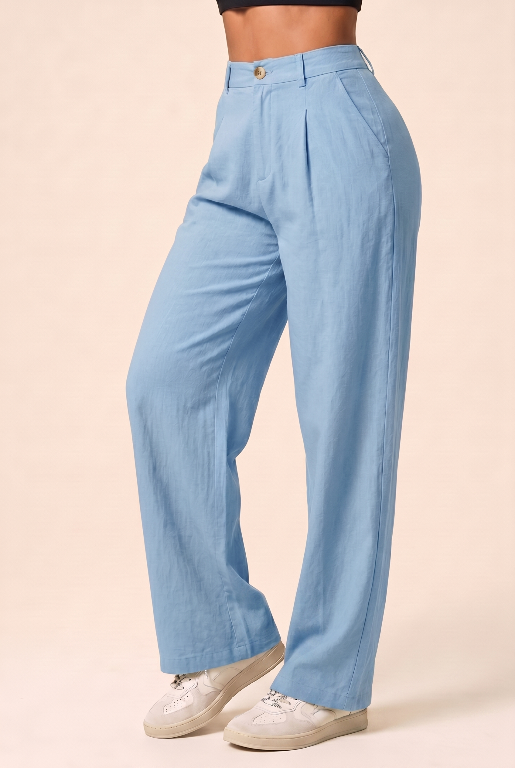 High Rise Fluid Wide-Leg Pant