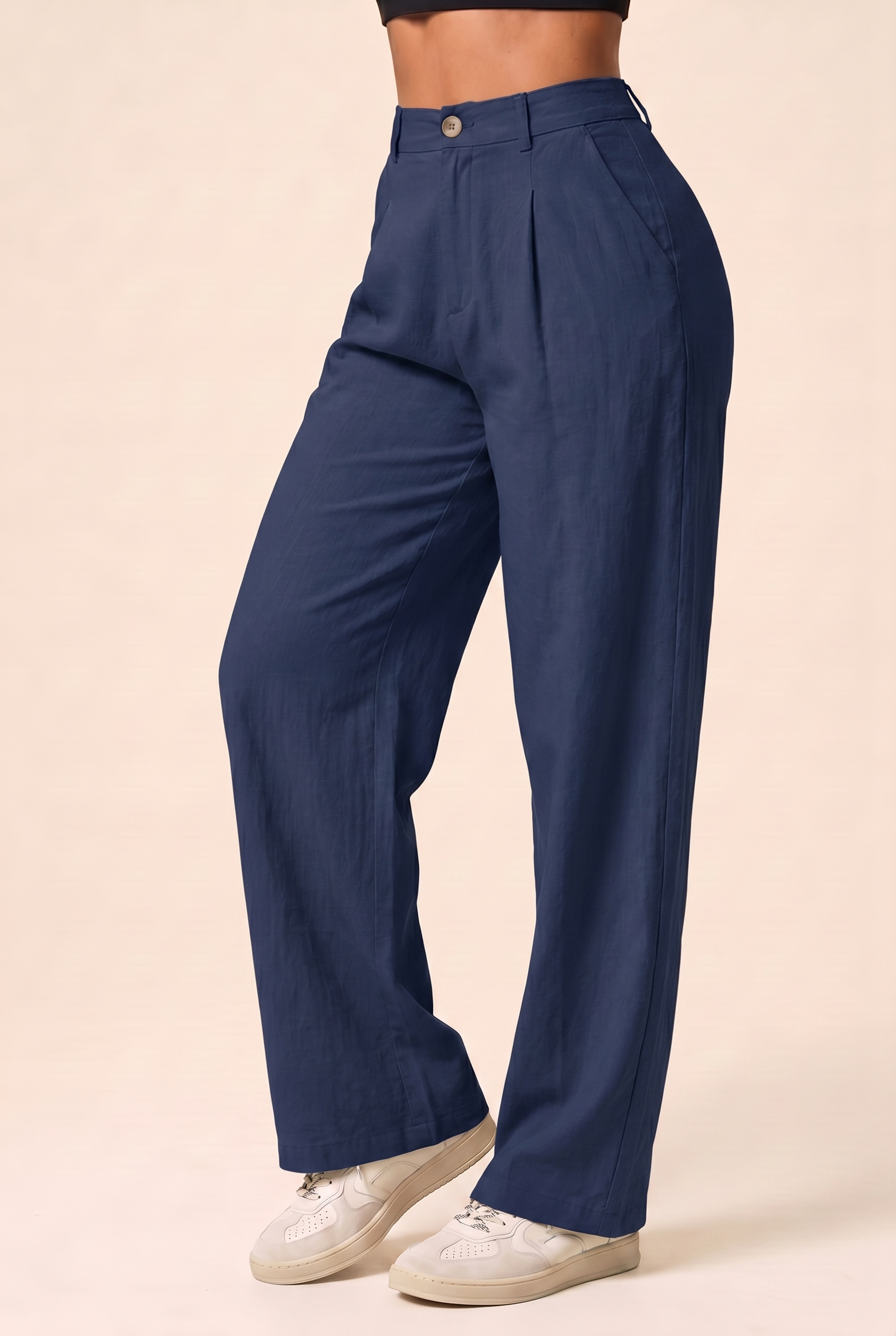 High Rise Fluid Wide-Leg Pant