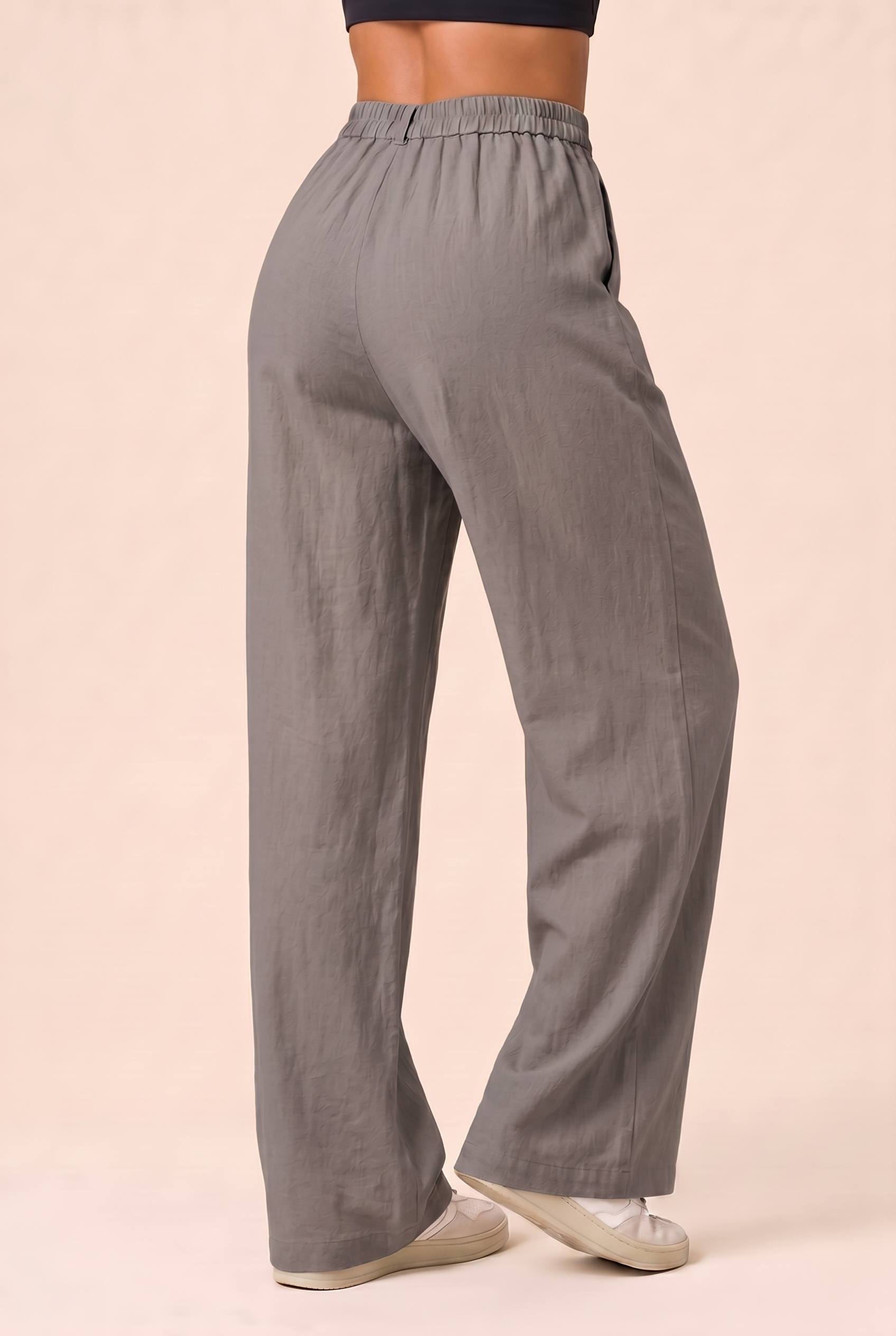 High Rise Fluid Wide-Leg Pant