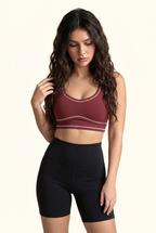 Contrast Stitch Studio Bra