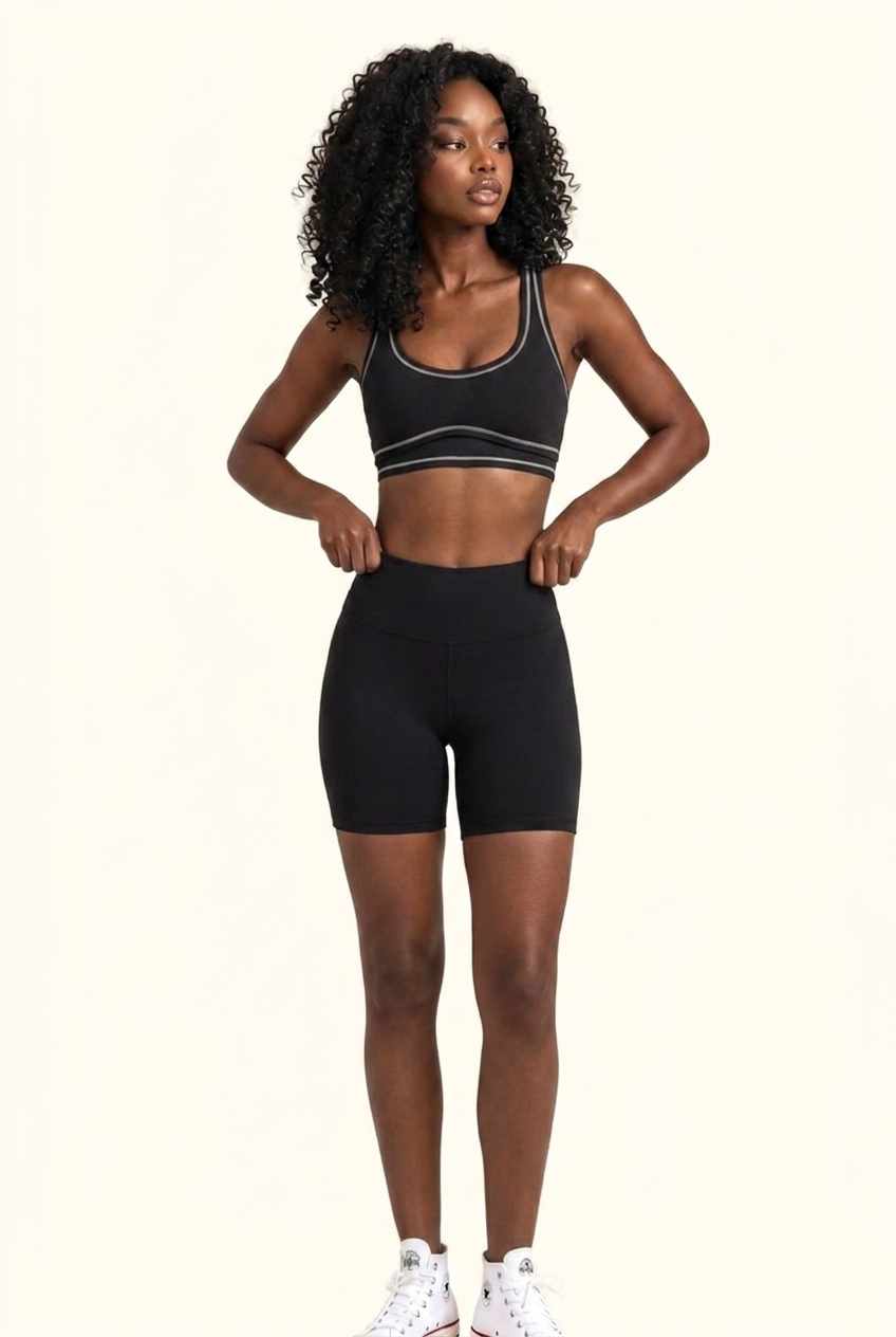 Contrast Stitch Studio Bra
