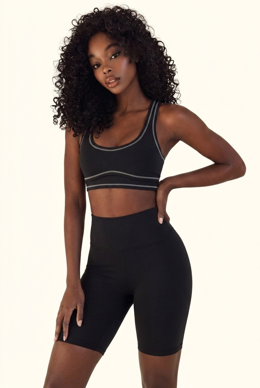 Contrast Stitch Studio Bra