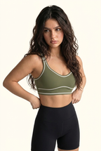 Contrast Stitch Studio Bra