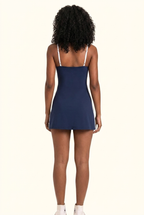 Contrast Trim Tennis Active Dress