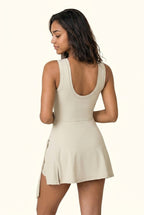 Sleek Wrap-Tie Studio Active Dress