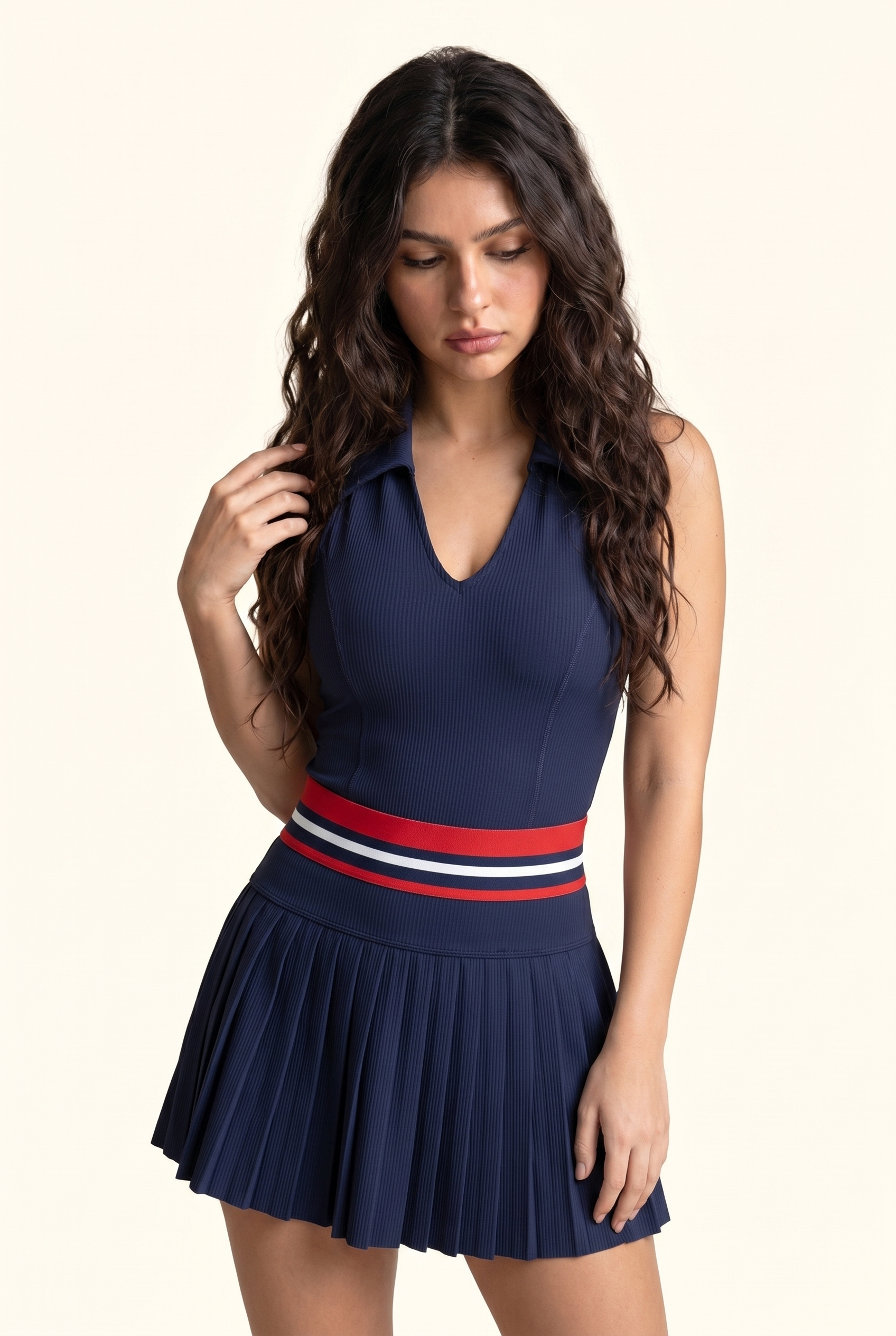 Ribbed Collared Court Sculpt Active Set