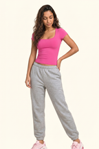 Sleek Sculpt Square Neck T-shirt