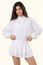 Sleek Court Jacket and Skirt Matching Set
