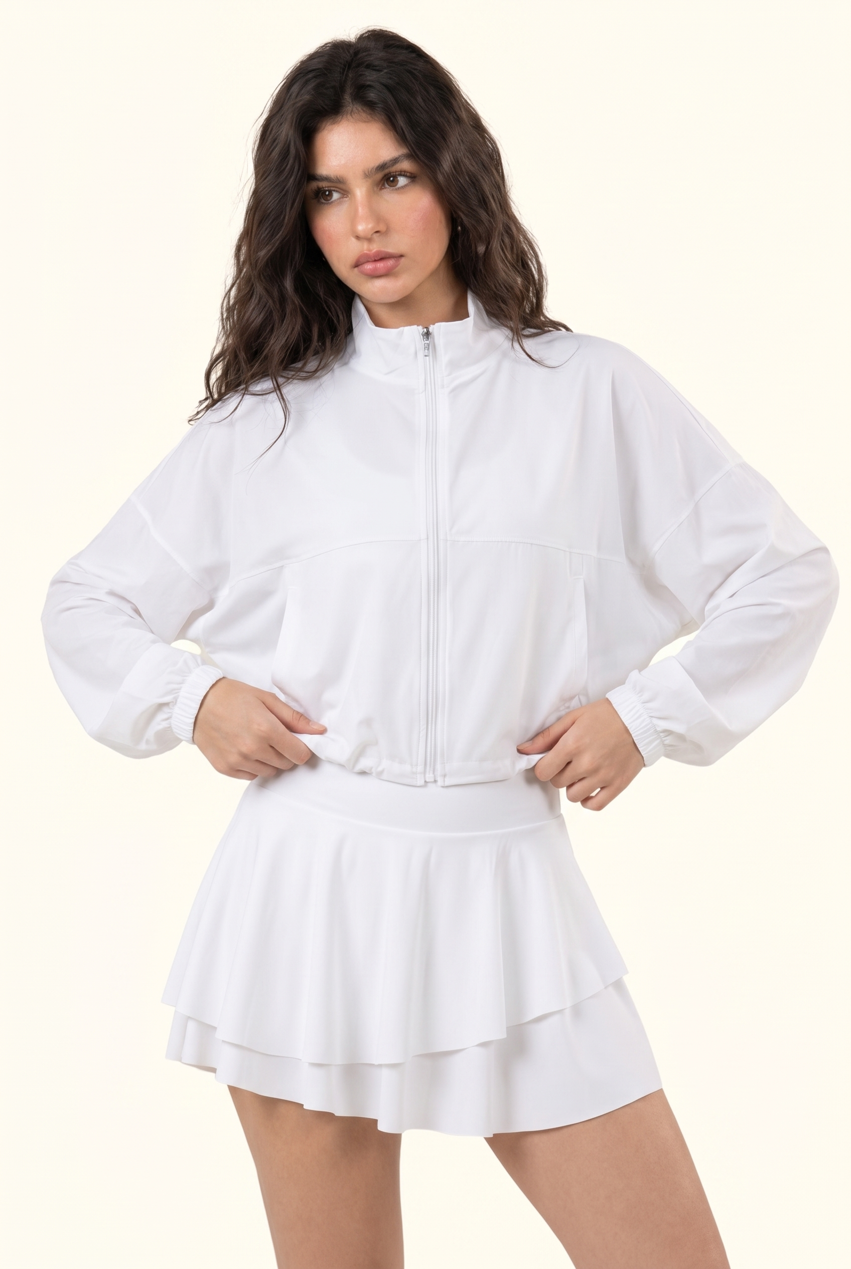 Sleek Court Jacket and Skirt Matching Set
