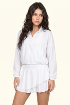 Sleek Court Jacket and Skirt Matching Set