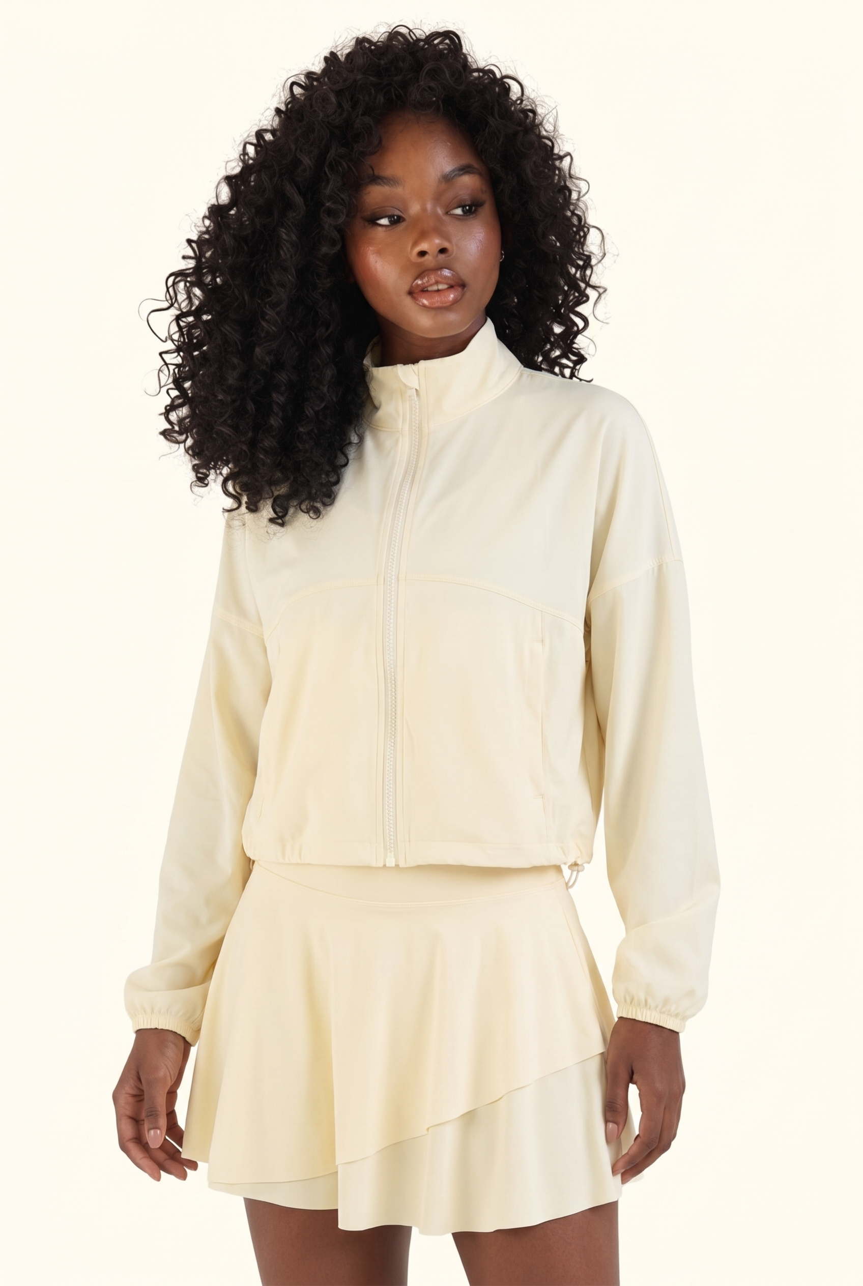 Sleek Court Jacket and Skirt Matching Set