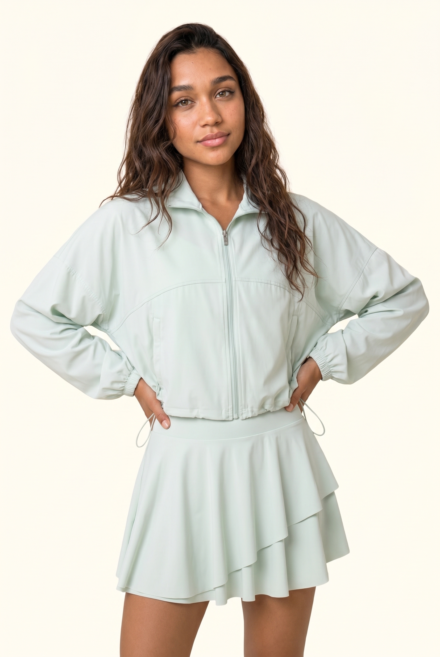 Sleek Court Jacket and Skirt Matching Set