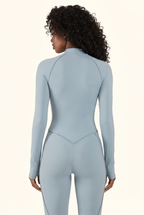 Sculpt Contour Zip-Front Active Jumpsuit