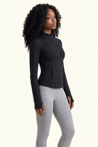 Sculpt Seam Zip Front Studio Jacket