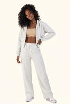 Motion Zip Hoodie and Wide Leg Pant Matching Set