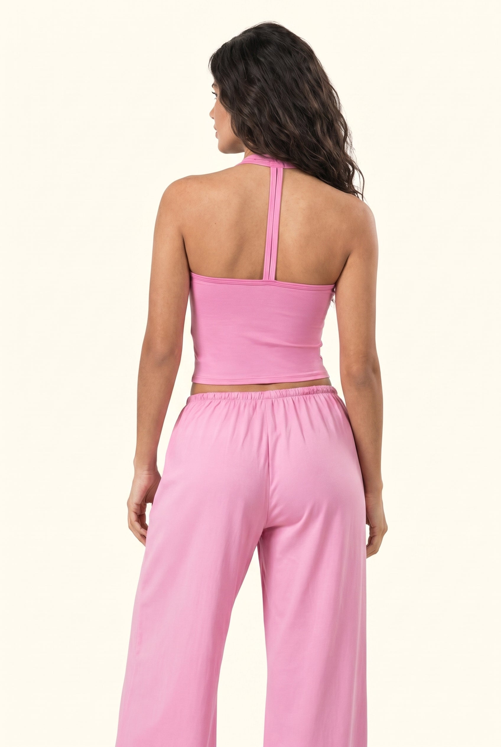 Smooth Fit Tank & Wide Leg Lounge Pant Matching Set