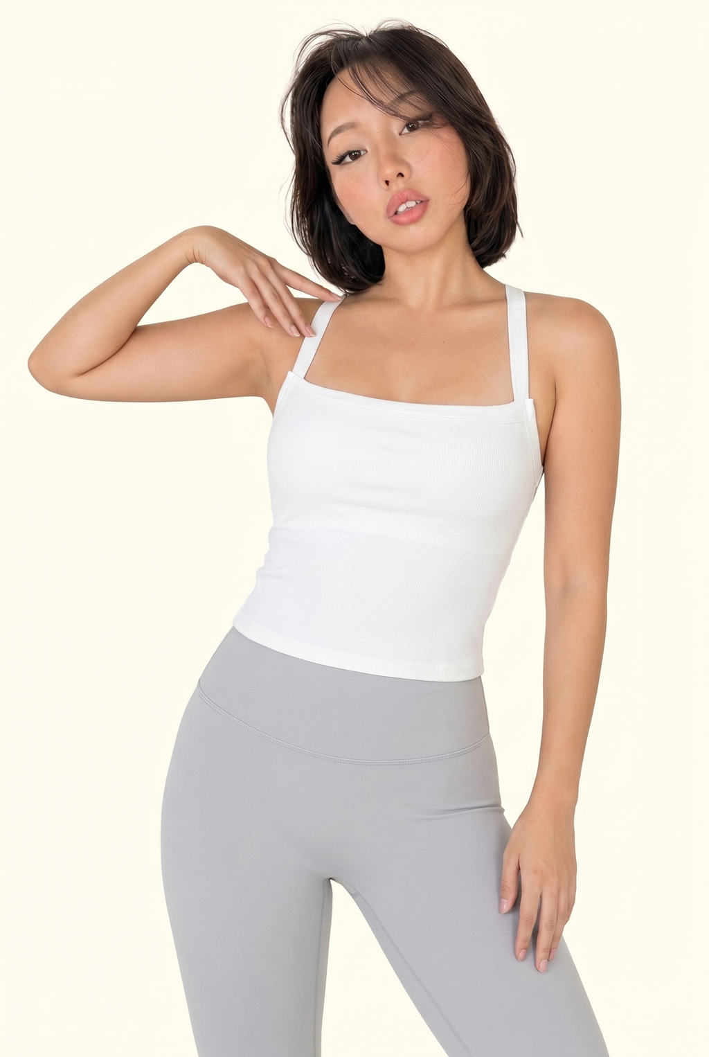 Seamless Ribbed Contour Cami Top