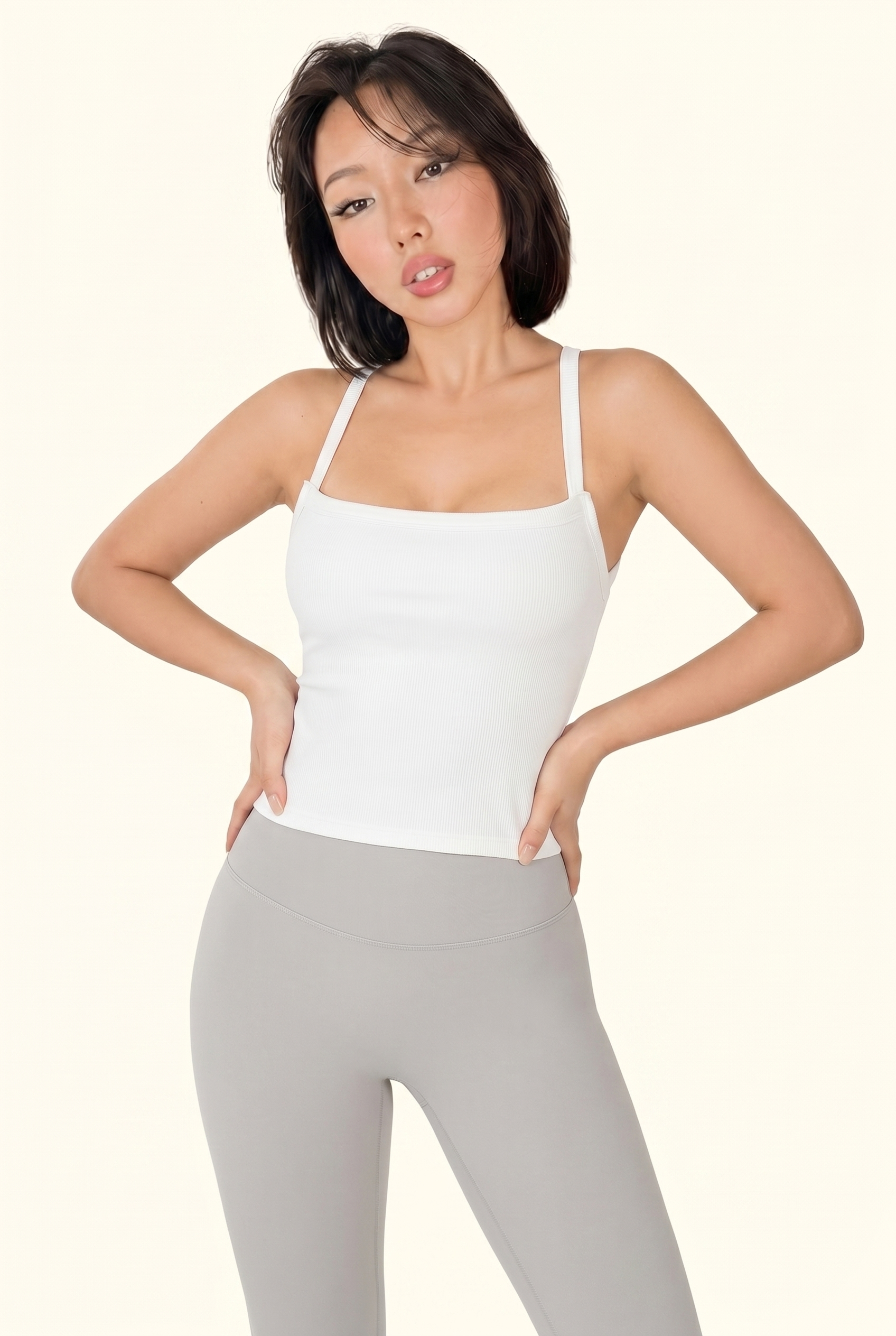Seamless Ribbed Contour Cami Top