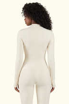 Sleek Contour Half-Zip Long Sleeve Active Onesie