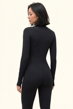 Sleek Contour Half-Zip Long Sleeve Active Onesie