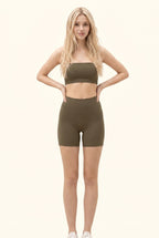 Sleek Sculpt Bandeau Active Short Matching Set