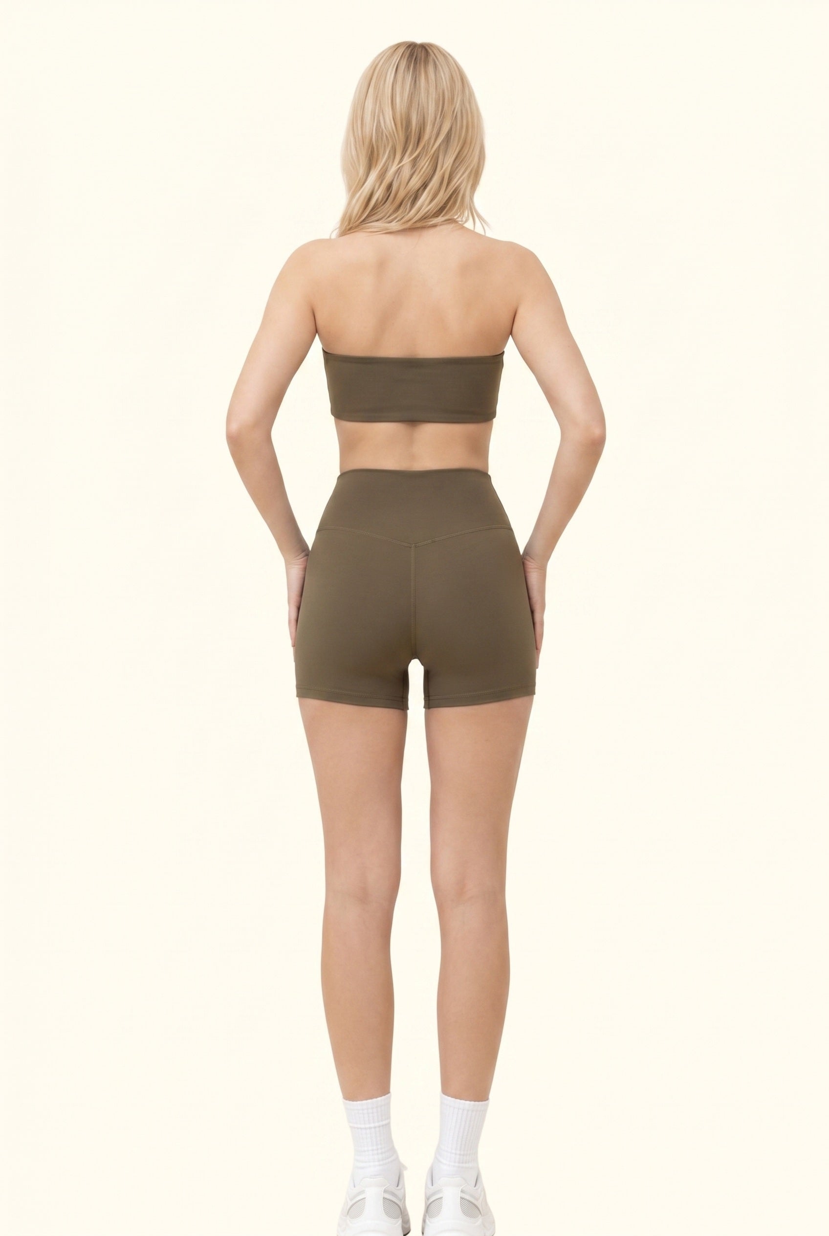 Sleek Sculpt Bandeau Active Short Matching Set
