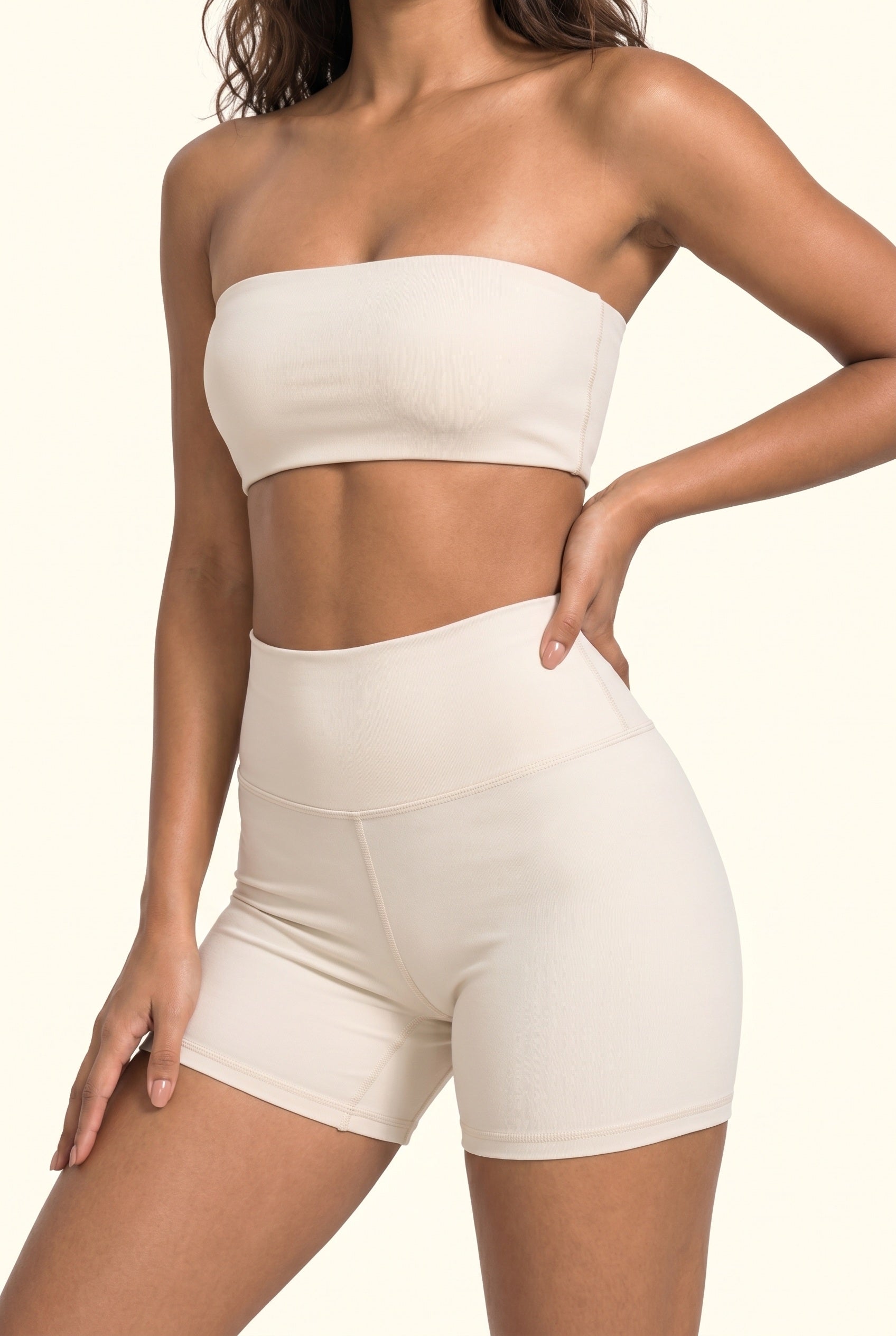 Sleek Sculpt Bandeau Active Short Matching Set