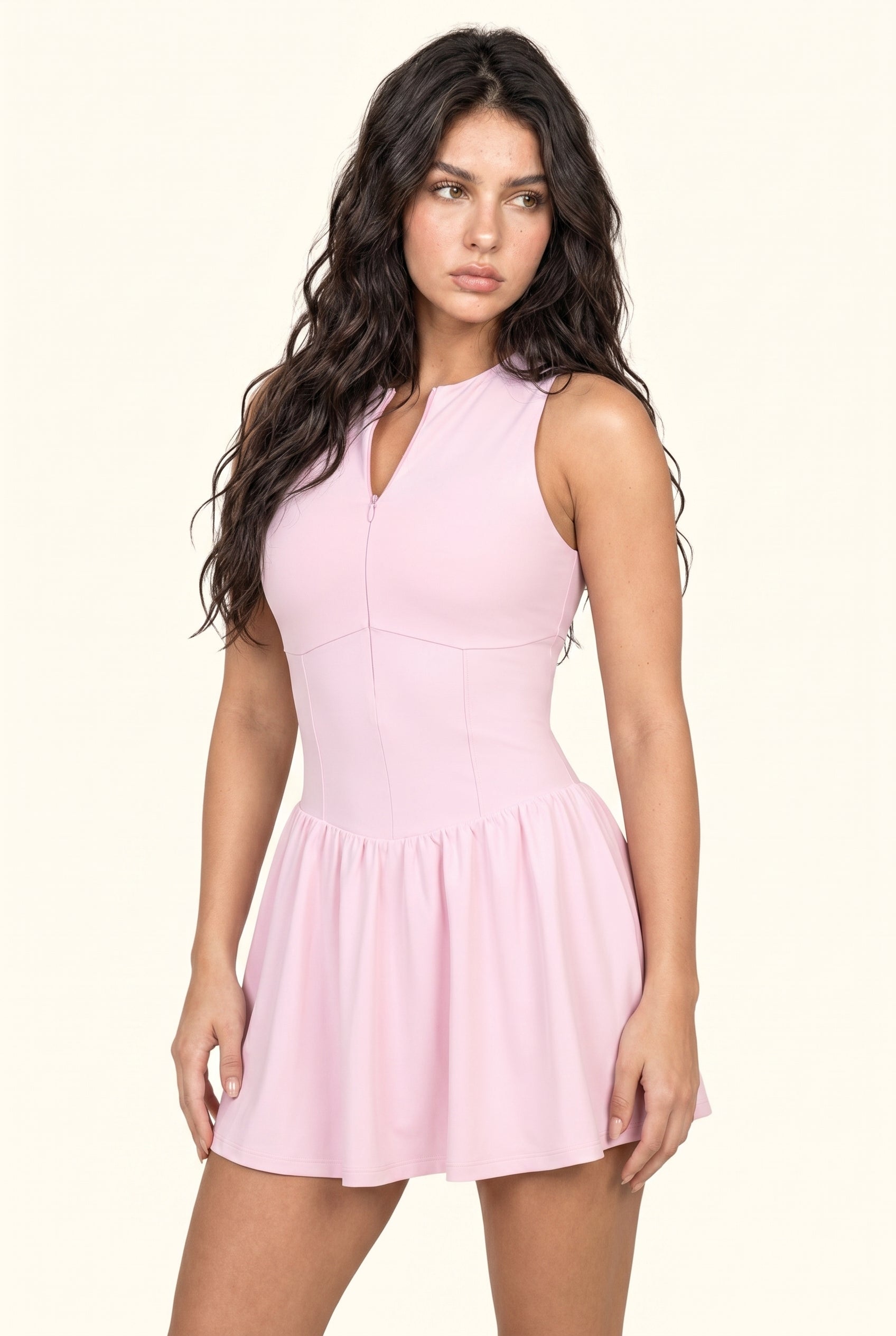 Zip Front Sculpt Fit Studio Active Dress