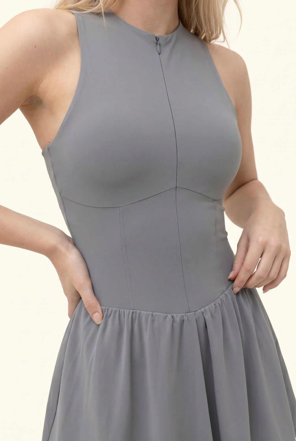 Zip Front Sculpt Fit Studio Active Dress