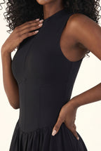 Zip Front Sculpt Fit Studio Active Dress