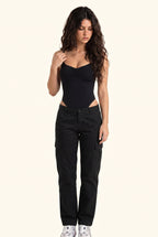 Skinny Ruched Front Studio Bodysuit
