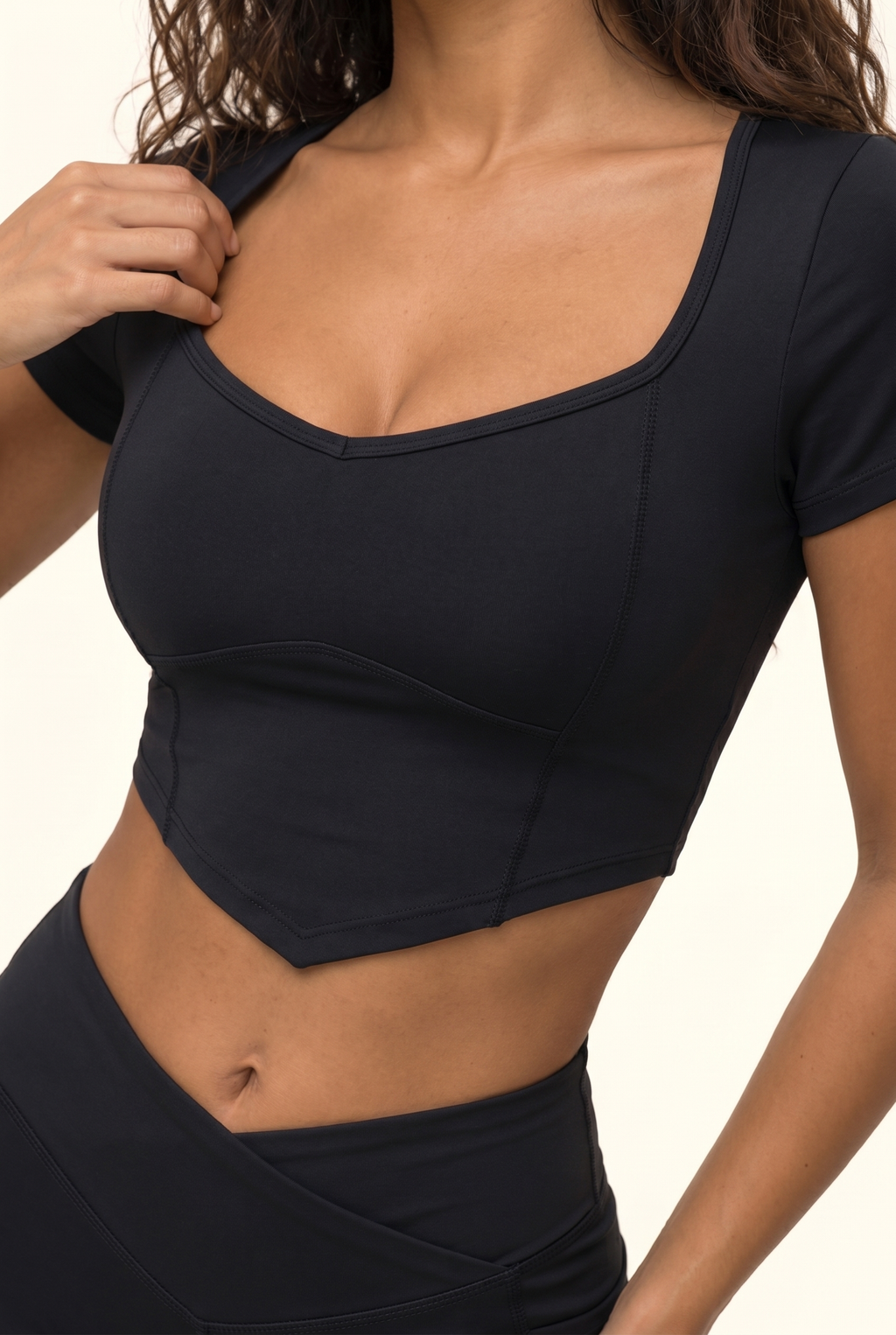 Cap Sleeve Top and Flare Legging Matching Set