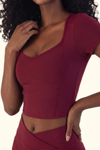 Cap Sleeve Top and Flare Legging Matching Set