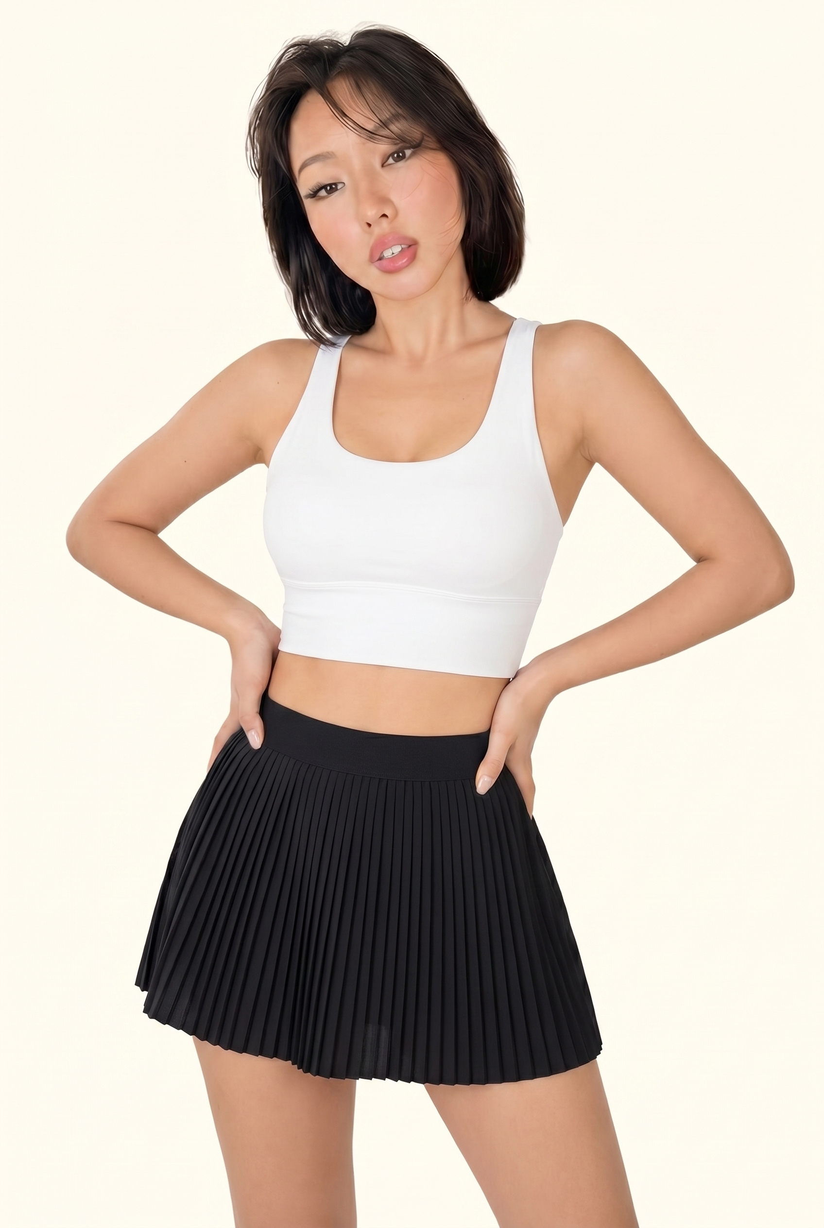Active Tennis Skirt with Pockets