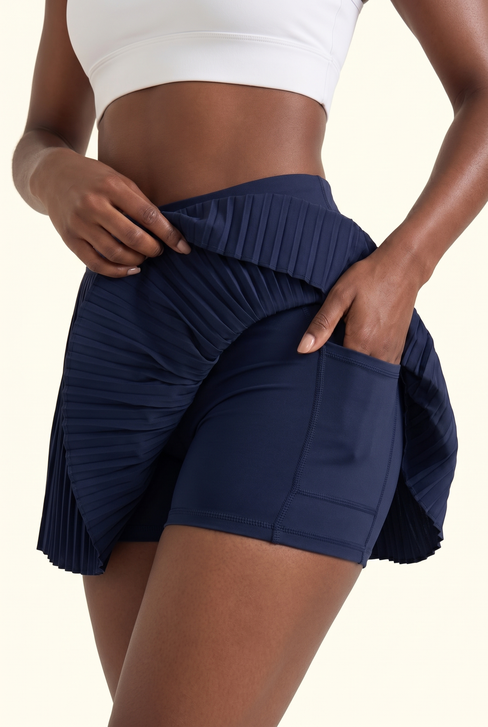 Active Tennis Skirt with Pockets