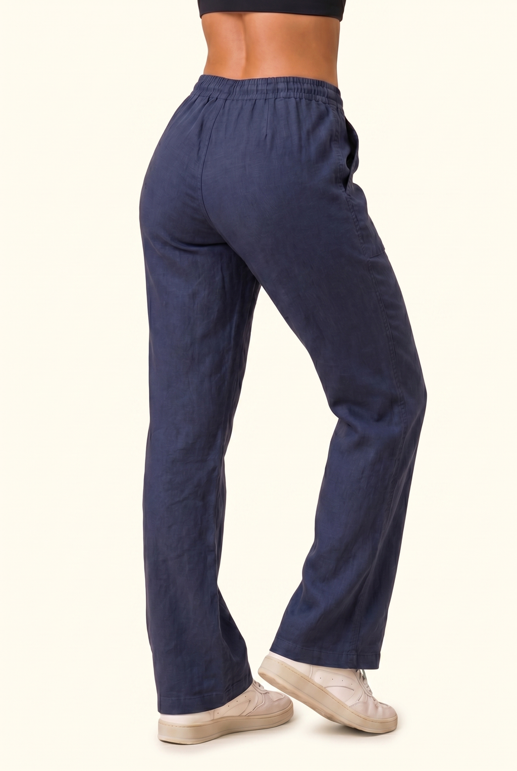 Luxe Woven Wide Leg Drawstring Pant