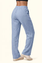 Luxe Woven Wide Leg Drawstring Pant