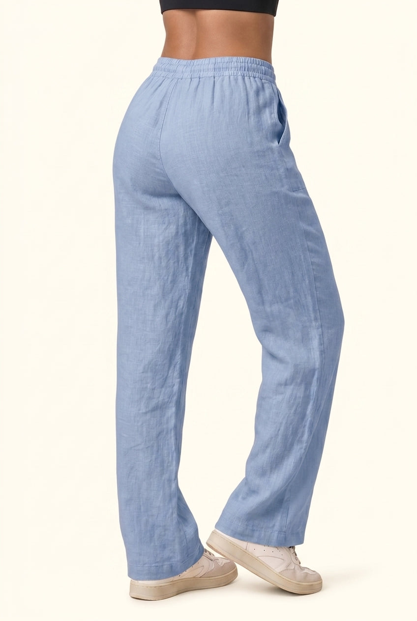 Luxe Woven Wide Leg Drawstring Pant