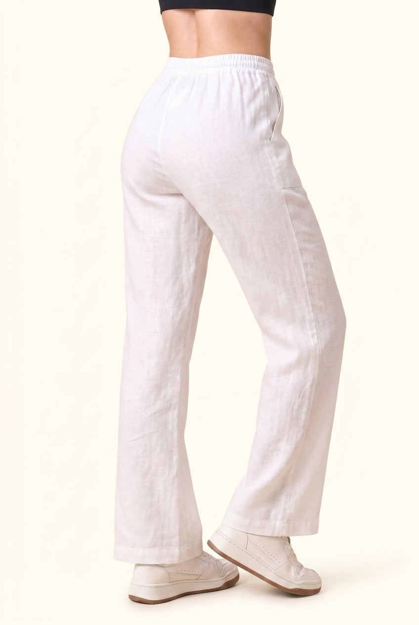 Luxe Woven Wide Leg Drawstring Pant