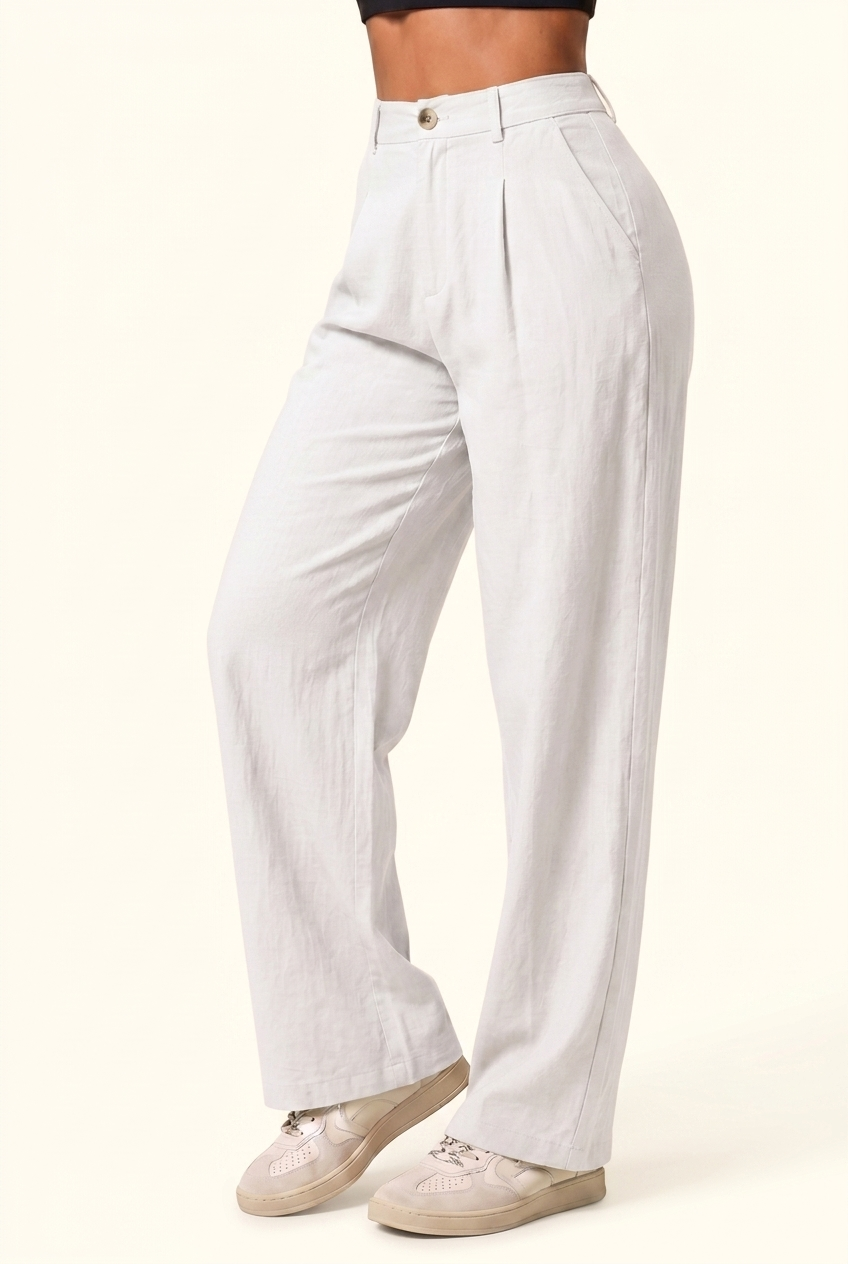High Rise Fluid Wide-Leg Pant