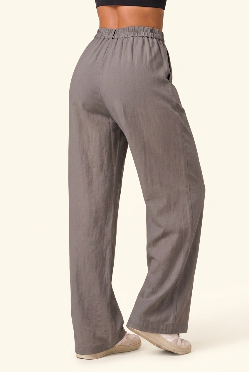 High Rise Fluid Wide-Leg Pant