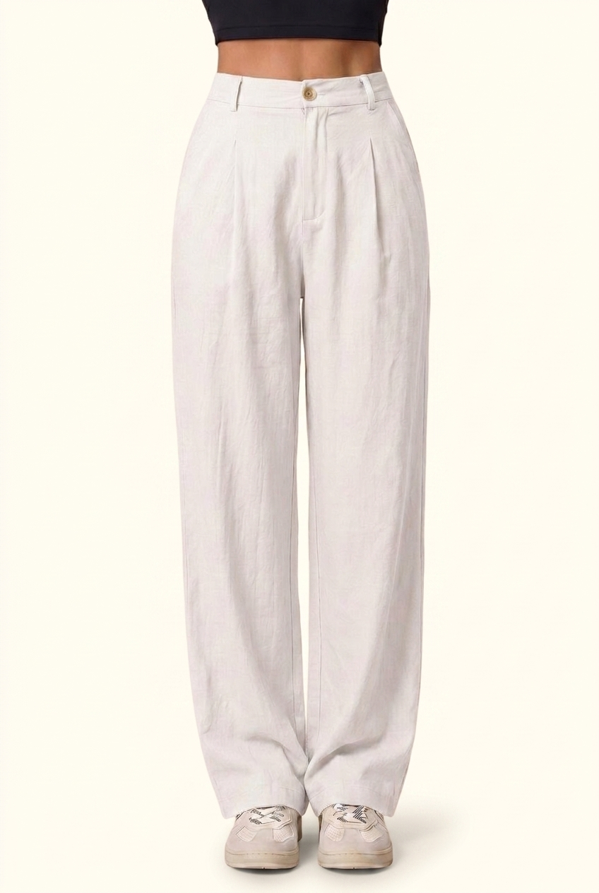 High Rise Fluid Wide-Leg Pant