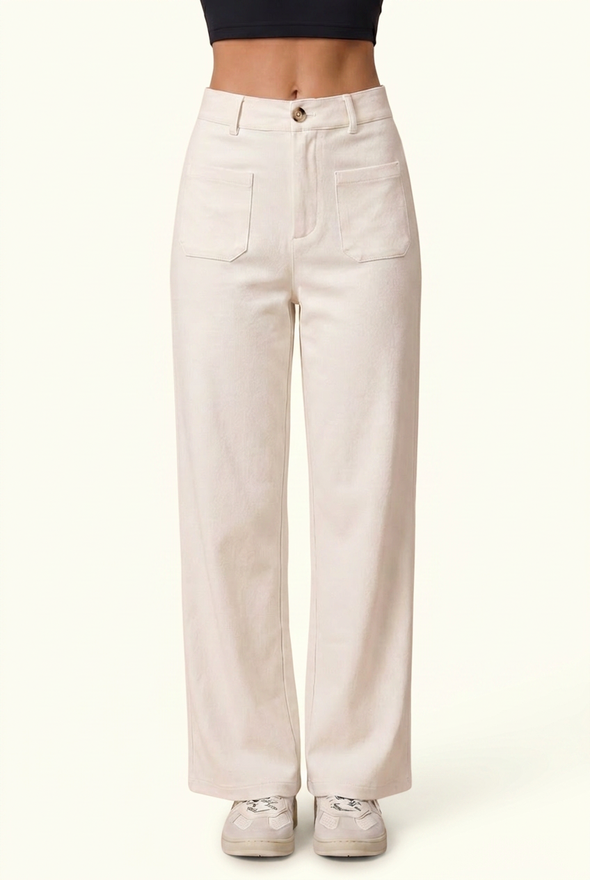 Elevated Corduroy Wide-Leg Pant