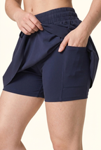 Layered Performance Running Short