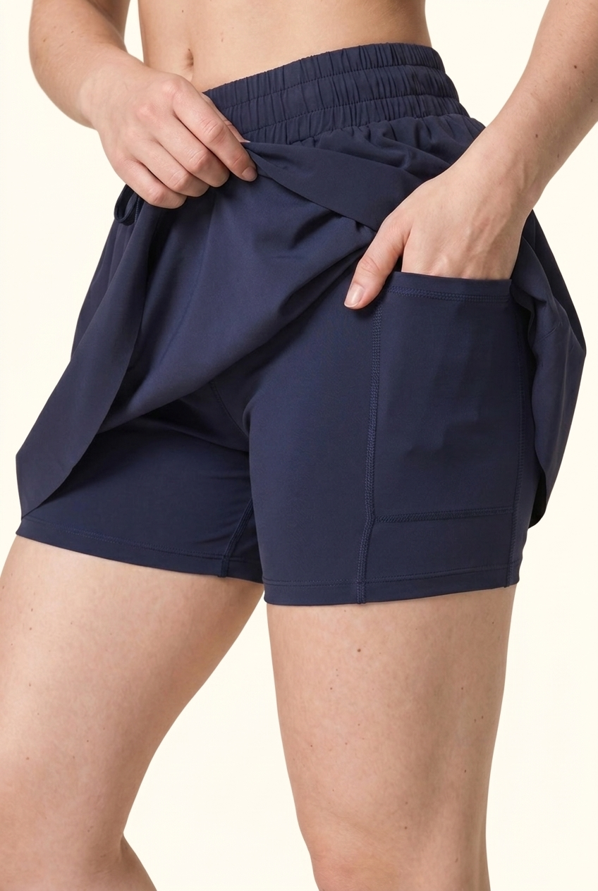 Layered Performance Running Short