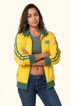 Brazilian Stripe Zip Track Jacket