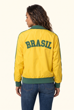 Brazilian Stripe Zip Track Jacket