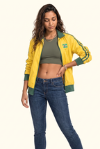 Brazilian Stripe Zip Track Jacket