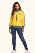 Brazilian Stripe Zip Track Jacket