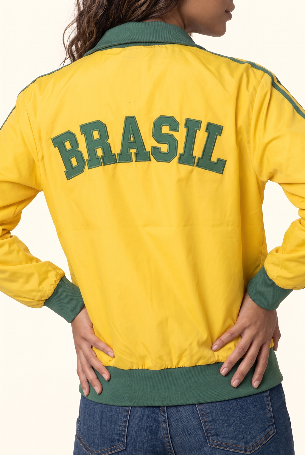 Brazilian Stripe Zip Track Jacket